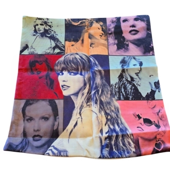 Taylor Swift Eras Tour Grapic Multicolor Zip Pillow Cover - Picture 1 of 5